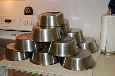 Dishes stacked up