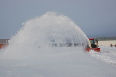 Snowblowing March 30