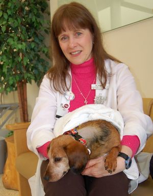 Callie with Dr Fidel