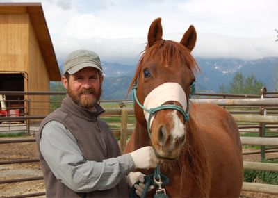 Lena June 1 with bandage