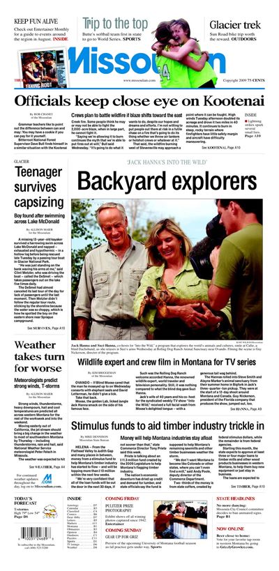 Missoulian front page