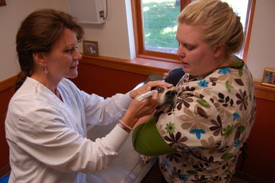 Charlie eye check-up 2