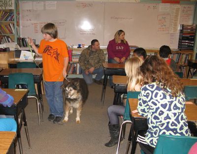 Gabe in class Gabe in class